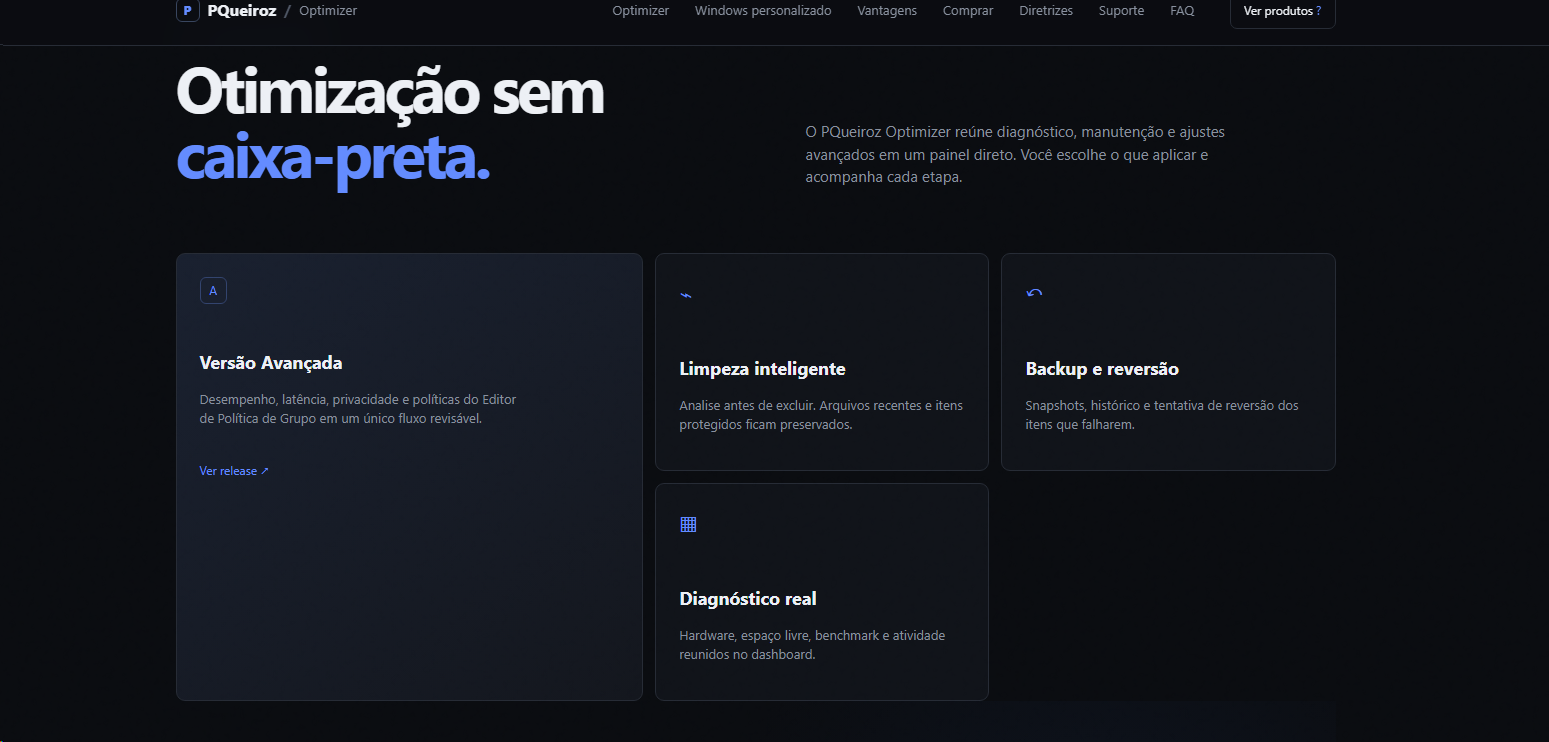 Prévia do PQueiroz Optimizer